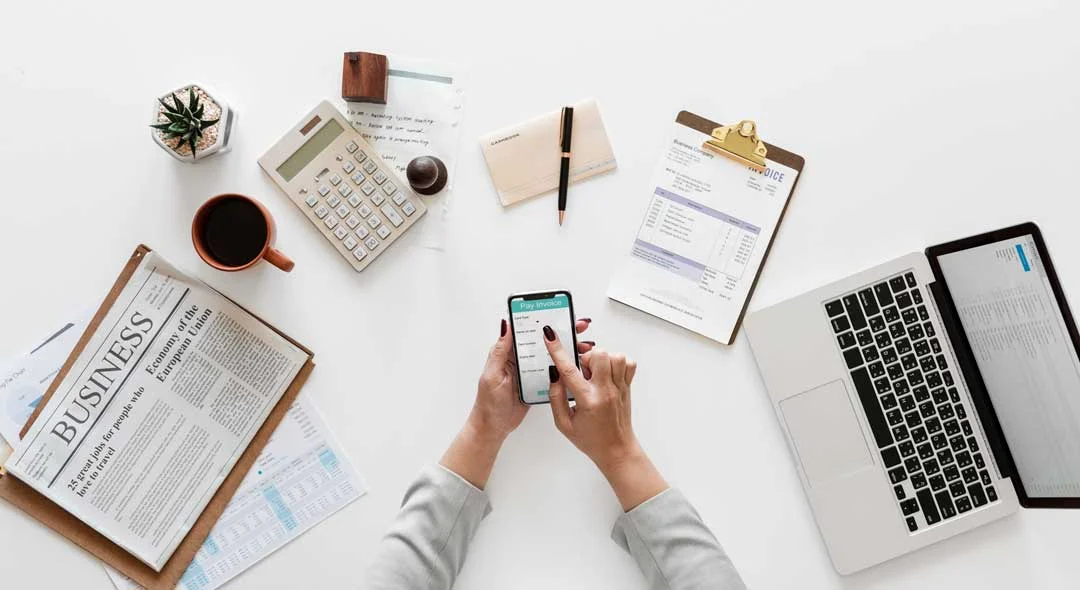 Entrepreneur using digital tools for bookkeeping and LLC formation services with Luminara LLC in the San Francisco Bay Area